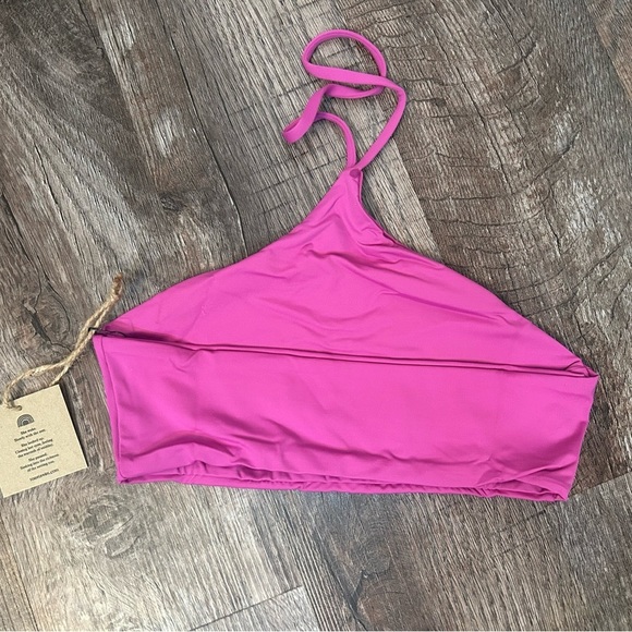 Free People x Toast Swim Apex Top & Cinch Bottom Size XS Purple Orchid - Picture 3 of 10
